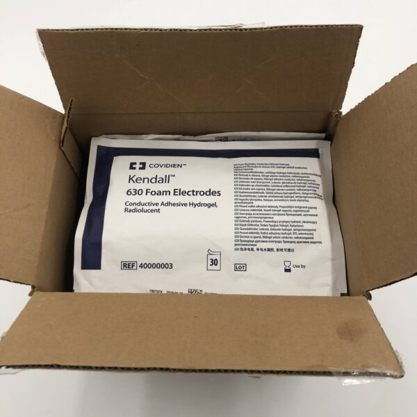 Covidien 40000003 Kendall 630 Foam Electrodes Conductive Adhesive Hydrogel,Radiolucent (Case/600) (X)