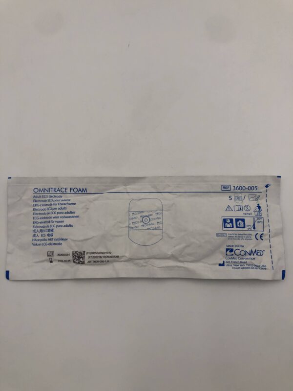 ConMed 3600-005 Omnitrace Foam Adult ECG Electrode (5/pkg) (X)