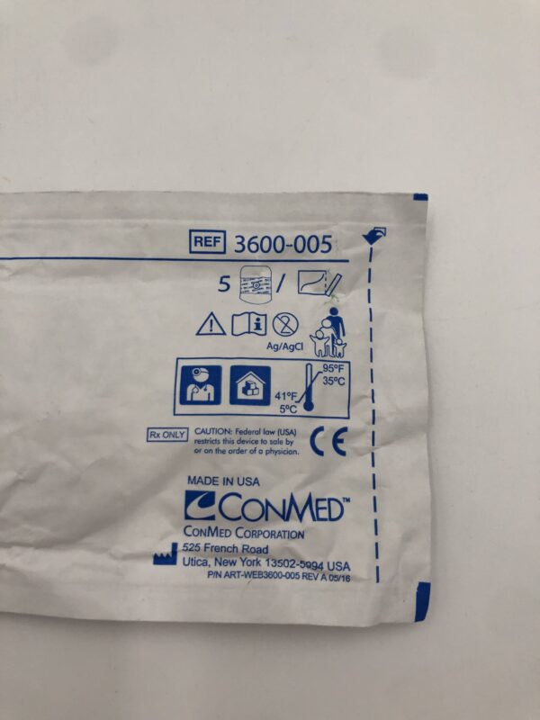 ConMed 3600-005 Omnitrace Foam Adult ECG Electrode (5/pkg) (X)