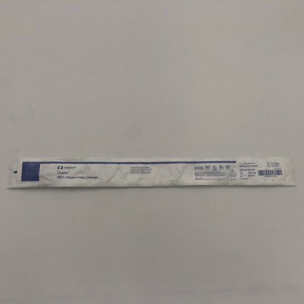 Covidien™ 8887605189 Dover™ 100% Silicone Foley Catheter 18Fr/Ch (6.0mm) (X)