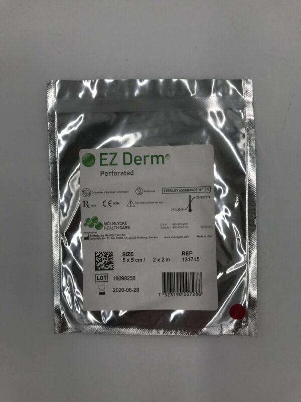 Molnlycke 131715 EZ Derm, Perforated Porcine Xenograft, 5x5cm (x)