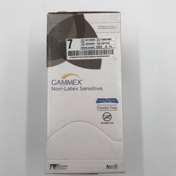ANSELL 20277270 Gammex Non-Latex Sensitive Neoprene Surgical Gloves, Size 7 (50Pair/Bx) (X) 2020/08/01
