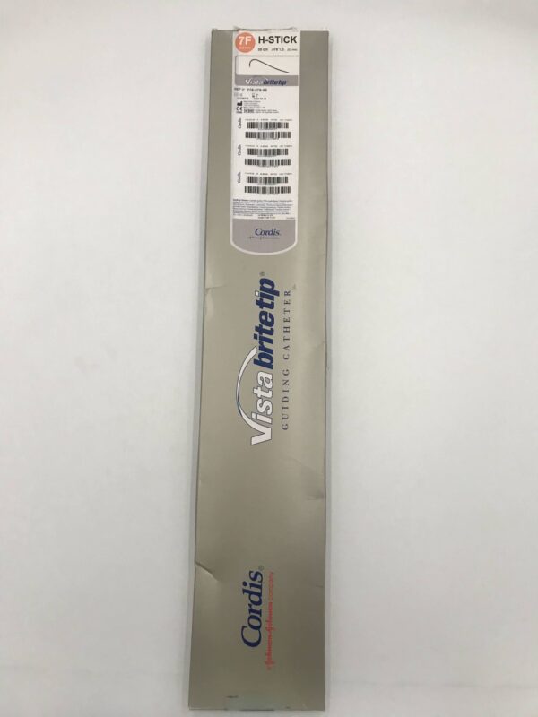 Cordis 778-278-55 Vista Brite Tip H Stick Guiding Catheter, 7F (x)
