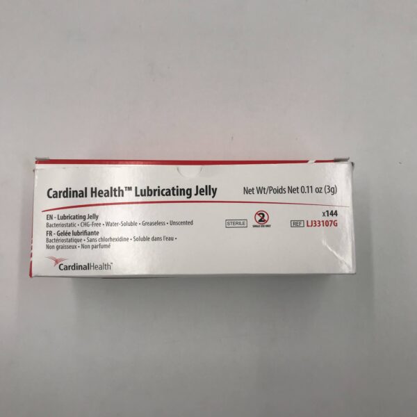 Cardinal Health LJ33107G Lubricating Jelly Net. Wt 0.11 oz.(144/Box) (X)