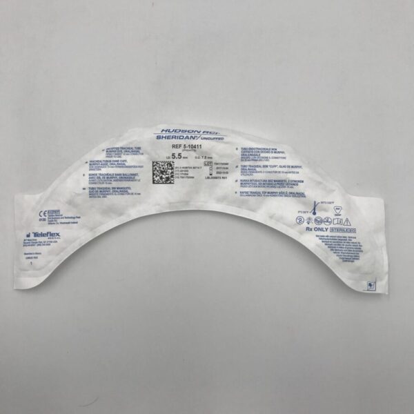 TELEFLEX 5-10411 Hudson RCI Uncuffed Tracheal Tube Murphy Eye, Oral/Nasal (I.D. 5.5mm)