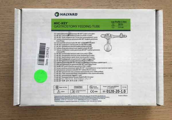 Halyard 0120-20-1.0 MIC-KEY Gastrostomy Feeding Tube 20Fr (x)