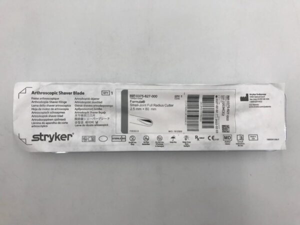 STRYKER 0375-627-000 Formula Small-Joint Full Radius Cutter 2.5mm x 80mm