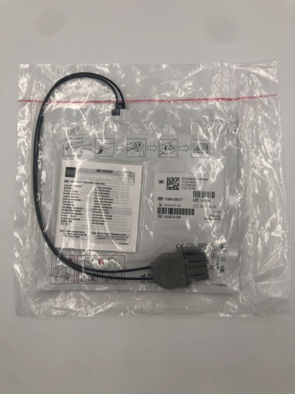 PHYSIO CONTROL 11996-000017 Quick-Combo Adult Pacing/Defibrillation/ECG Electrodes with REDI-PAK Preconnect System