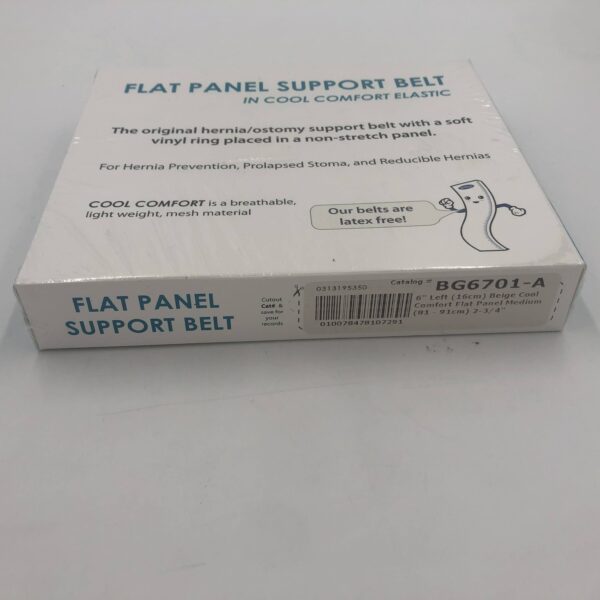 NU-HOPE BG6701-A Flat Panel Support Belt 6in Left, Beige Cool, Flat Panel Med. 2-3/4in