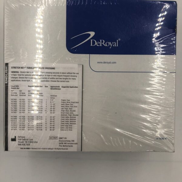 DeRoyal 10-7132 Stretch Net Tubular Elastic Dressing Size 7
