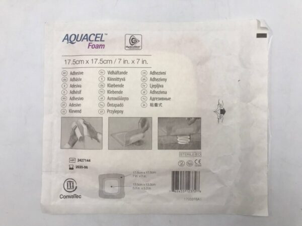 ConvaTec 420621 Aquacel Foam Adhesive 7in x 7in (X)