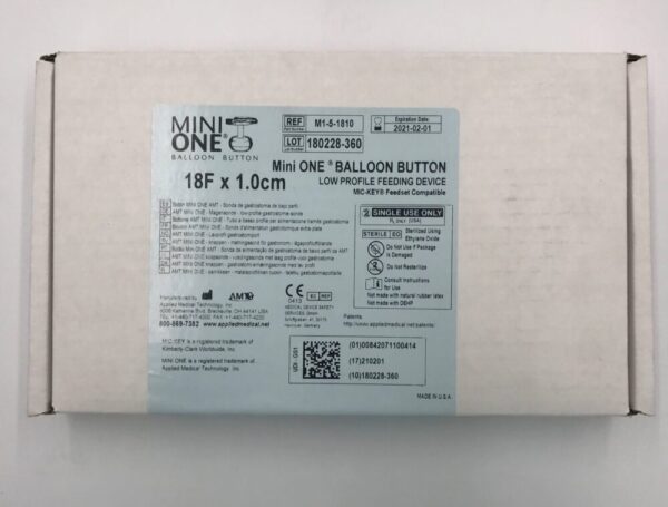 Applied Medical M1-5-1810 Mini One Balloon Button Low Profile Feeding Device (x)
