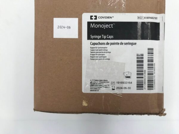 Covidien 88816822101 Monoject Syringe Tip Caps (1000/Box)
