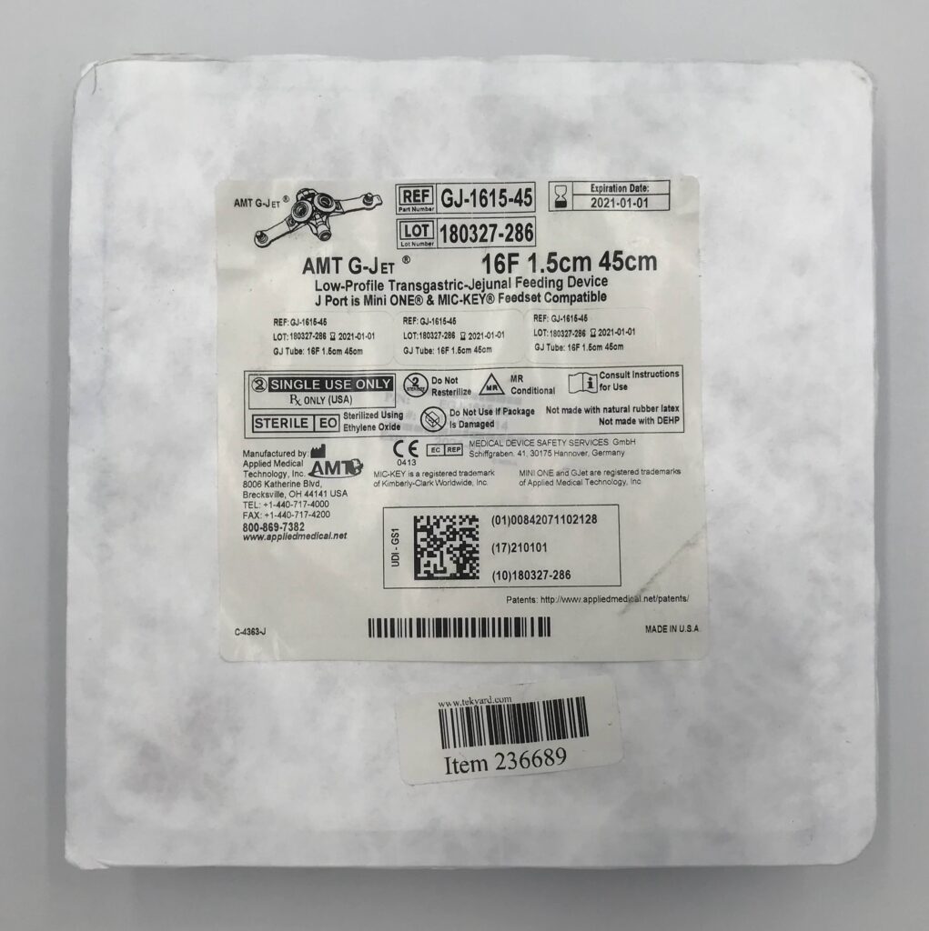 Applied Medical GJ-1615-45 AMT G-Jet Low Profile Transgastric