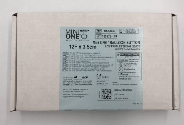 Applied Medical M1-5-1235 Mini One Balloon Button Low Profile Feeding Device 12F (x)