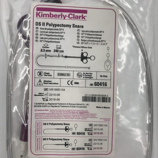 Kimberly-Clark 60416 DS II Polypectomy Snare, 2.3mm (x)