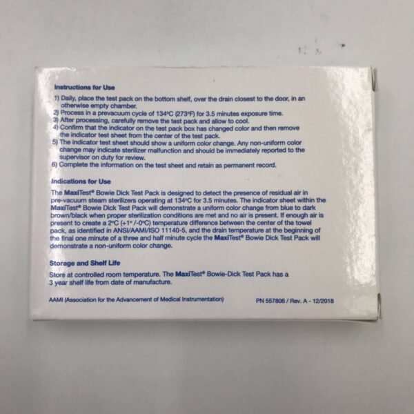 HENRY SCHEIN 570-0309 MaxiTest Bowie-Dick Test Pack
