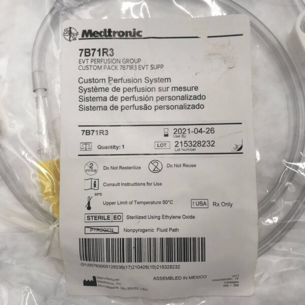 Medtronic 7B71R3 Custom Perfusion System. Custom Pack EVT Supp (X)