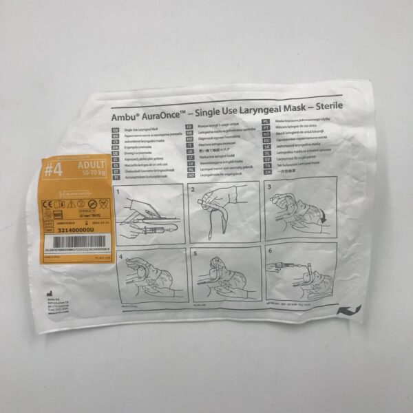 Ambu 321400000U AuraOnce- Single use Laryngeal Mask- Sterile Adult 50-70kg