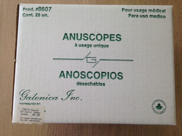 GALENICA 8607 Anuscopies (25 Units)