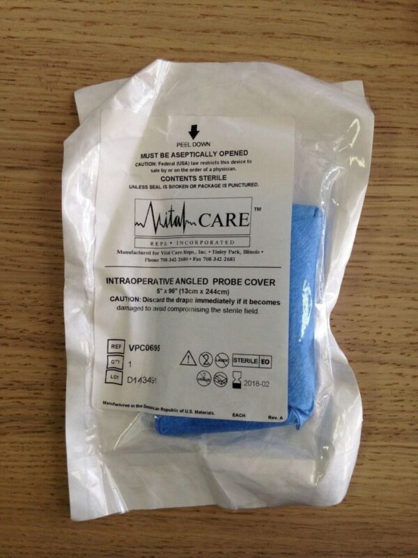 Vital Care VPC0695 Intraoperative Angled Probe Cover 5" x 96" (x)