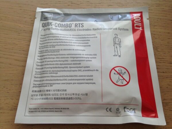 PHYSIO-CONTROL 11996-000090 Electrodes Radiotransparent System - Quik Combo RTS (X)