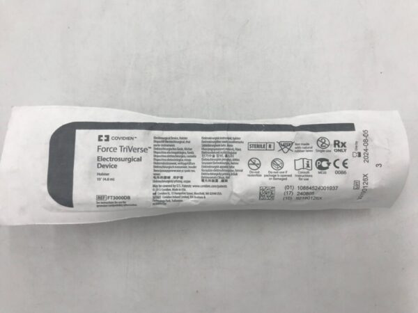 Covidien FT3000DB Force TriVerse Electrosurgical Device W/Holster 15'