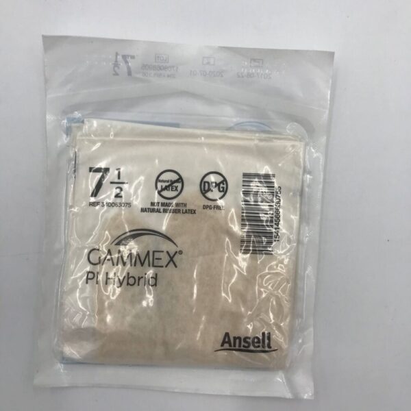 ANSELL 340063075 Gammex PI Hybrid Surgical Gloves, Glove Size 7.5 (10/Lot) (x)
