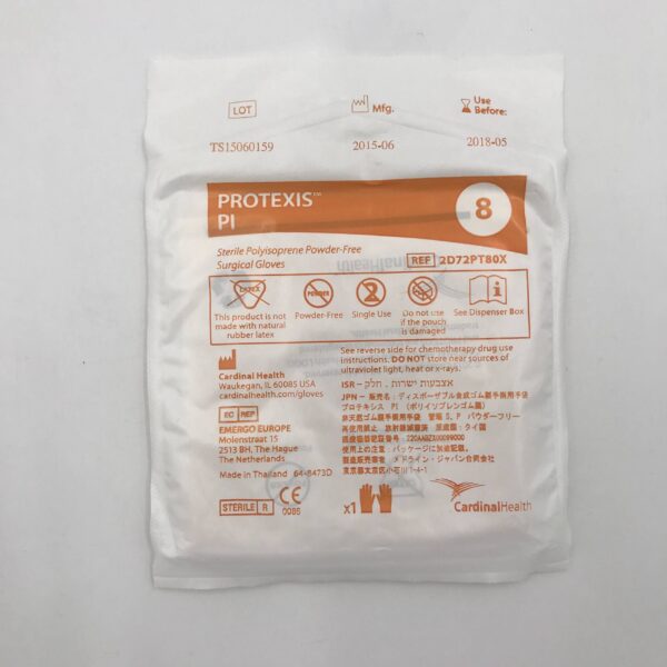 CARDINAL HEALTH 2D72PT80X Protexis PI Surgical Gloves, Glove Size 8 (10/Lot) (x)