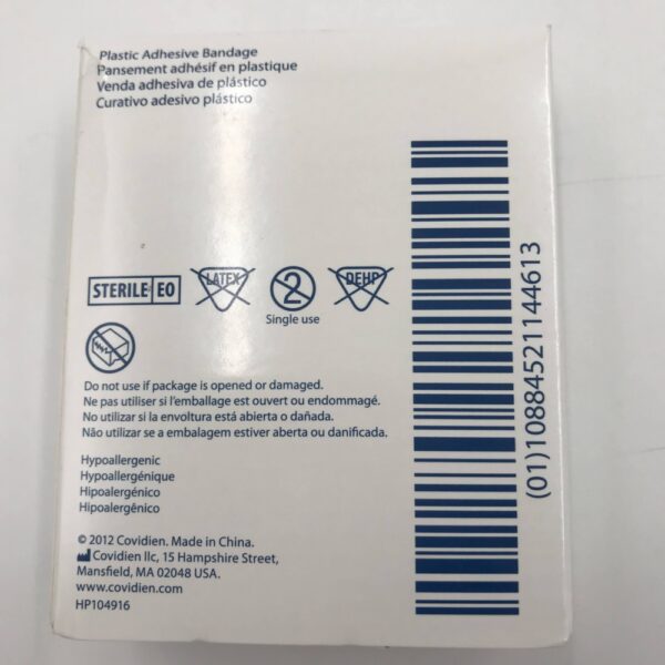 COVIDIEN 44115 Curity Plastic Adhesive Bandage 1" x 3" (50/Box) (X)
