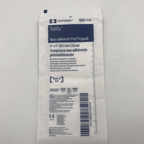covidien 1238 Telfa Non-Adherent Pad Prepack 8" x 3" (X)