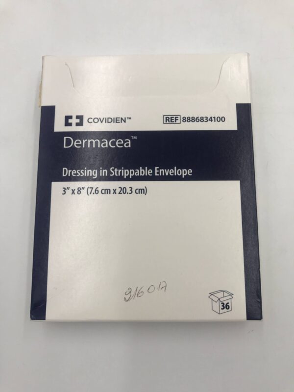 COVIDIEN 8886834100 Dermacea Dressing In Strippable Envelope 3"x8" (36/Box)(X)