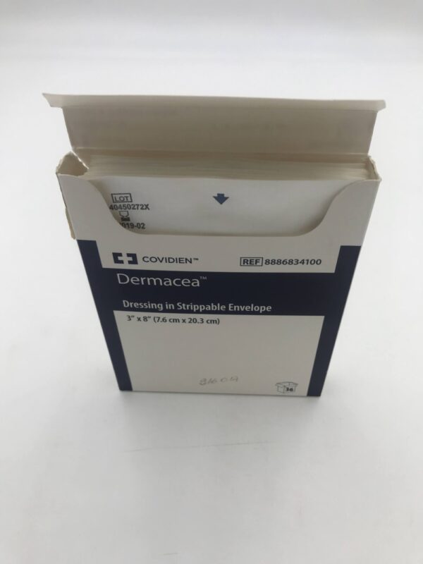 COVIDIEN 8886834100 Dermacea Dressing In Strippable Envelope 3"x8" (36/Box)(X)
