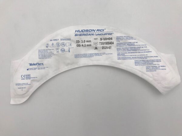TELEFLEX 5-10406 Hudson RCI Sheridan/Uncuffed Tracheal Tube Murphy Eye, Oral/Nasal (X)