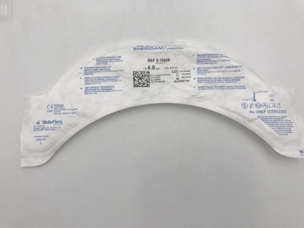 TELEFLEX 5-10408 Hudson RCI Sheridan/Uncuffed Tracheal Tube Murphy Eye, Oral/Nasal4.0mm (X)