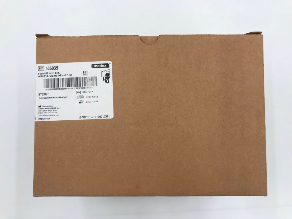 Smiths Medical 536035 60in/152.4cm Ext. W/M/FLL Clamp APV=1.1ml