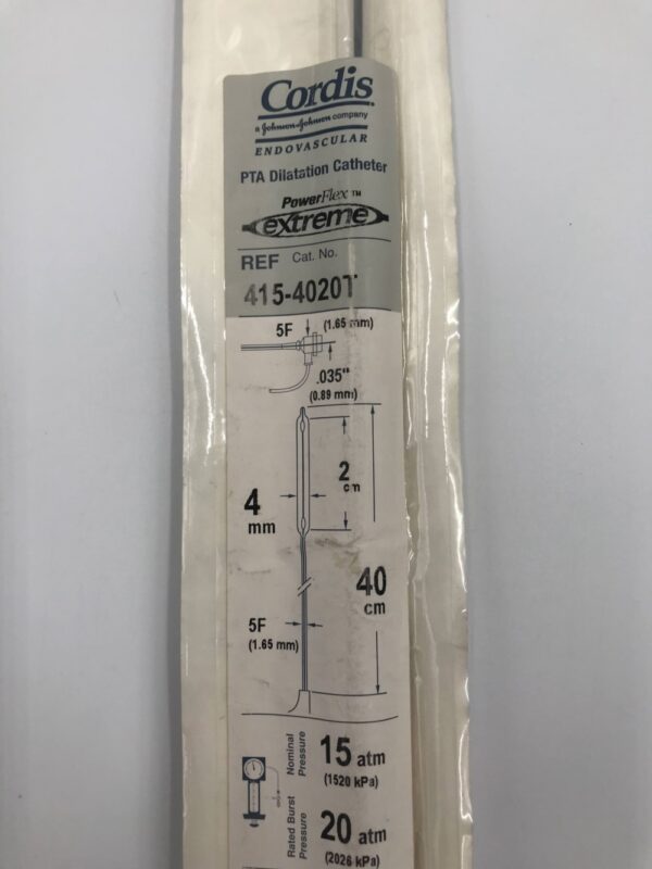 Cordis 415-4020T PowerFlex Extreme Endovascular PTA Dilatation Catheter 5F (X)