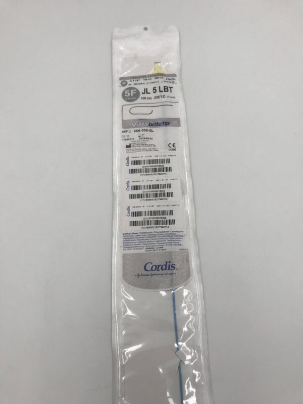 CORDIS 556-008-0L Vista Brite Tip Guiding Catheter JL 5 LBT 5F (X)