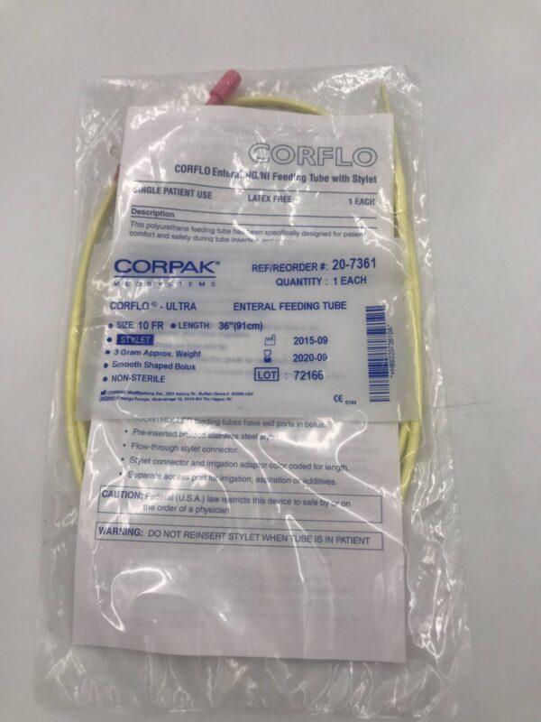 Corpak Medsystems 20-7361 Corflo-Ultra Enteral Feeding Tube 10FR (X)