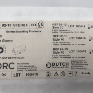 DLO-SJ63SUL+RST2ｓ　コルク D.O.R.C 92-13 Scleral Buckling Products Style 70 Silicone