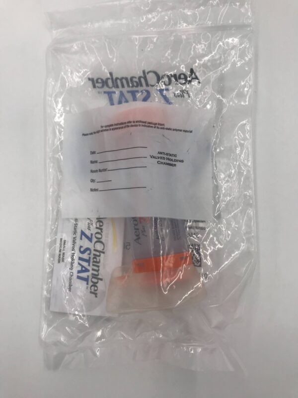 MONAGHAN AWA482-04 AeroChamber Plus Z STAT Anti-Static Valved Holding Chamber w/ComfortSeal Mask