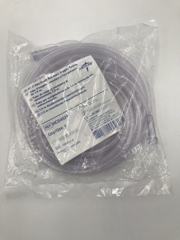 Medline HCS4525 25' (7.6m) Crush Resistant Oxygen Tubing