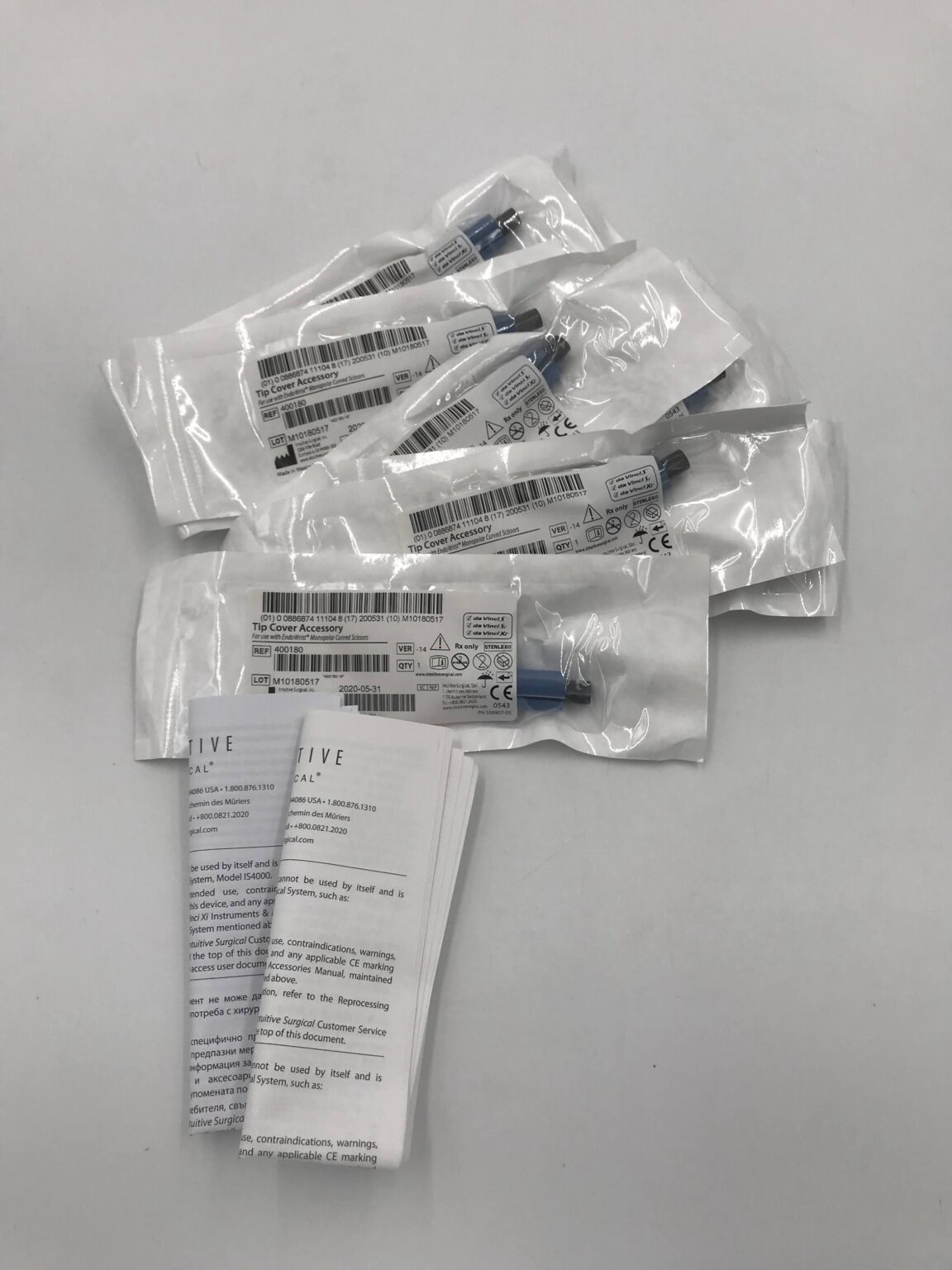 Intuitive Surgical 400180 Tip Cover Accessory (10/Box) (X) - GB