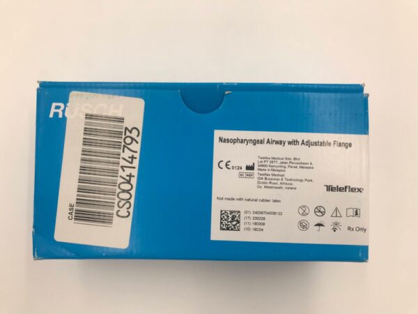 TELEFLEX 18542022 Nasopharyngeal Airway with Adjustable Flange 22Fr (4/Box)