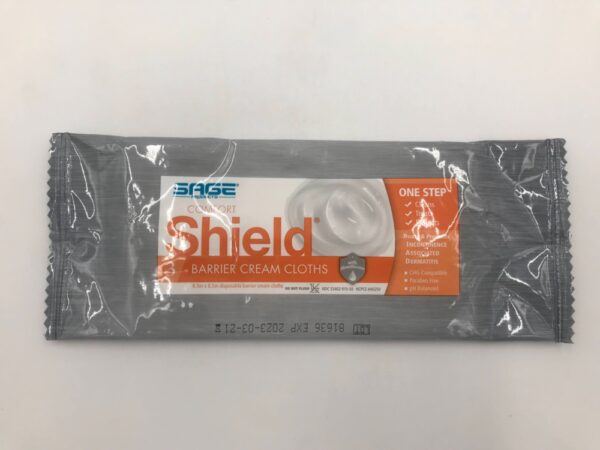 SAGE NDC53462-915-50 Comfort Shield Barrier Cream Cloths 8.5x8.5in (3/Pkg)