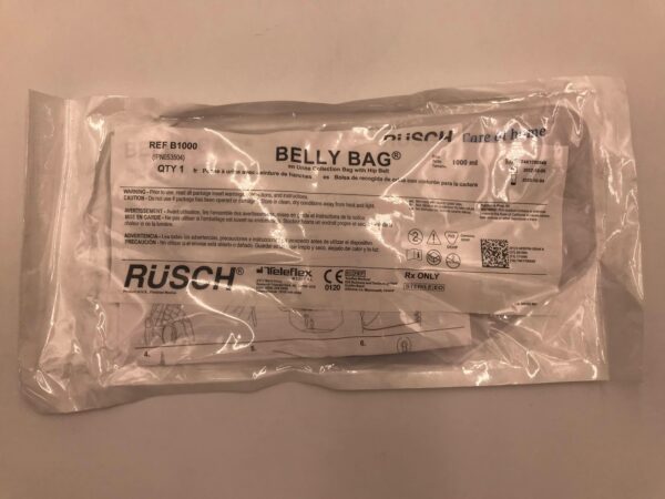 TELEFLEX B1000 Rusch Belly Bag 1000ml Urine Collection Bag w/Hip Belt (X)