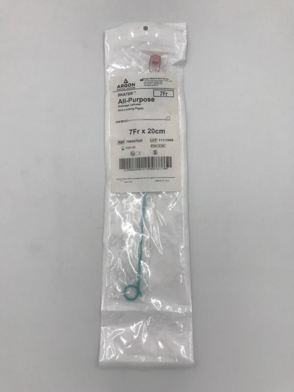 ARGON MEDICAL 756007020 Skater All-Purpose Drainage Catheter Non-Locking Pigtail 7Fx20cm (X)