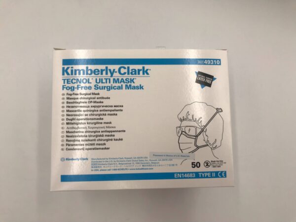KIMBERLY-CLARK 49310 Tecnol Ulti Mask Fog-Free Surgical Mask/White (300/Case)
