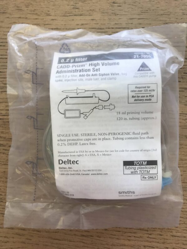 SMITHS MEDICAL 21-7055 CADD-Prizm High Volume Administration Set w/Filter