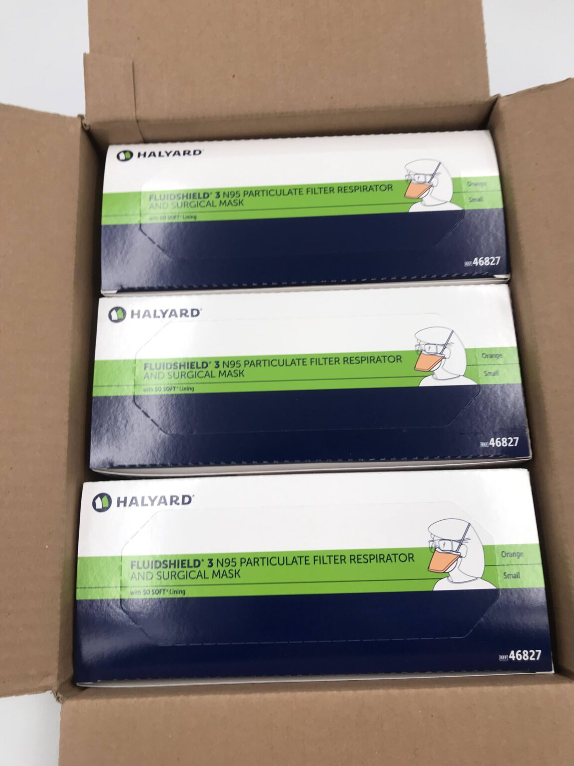 HALYARD 46827 FluidShield 3 N95 Particulate Filter Respirator